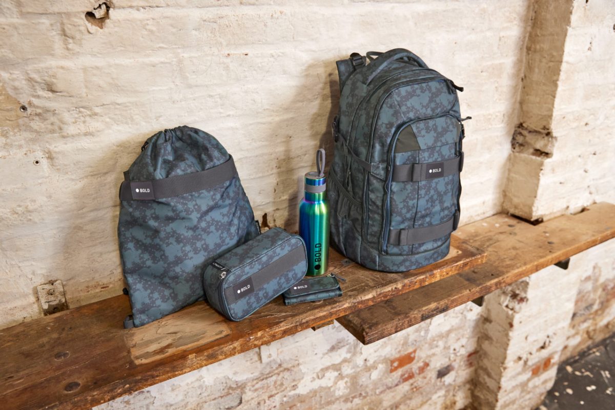 Lassig: portfel szkolny BOLD / SPOTS BLUE - obrazek 3