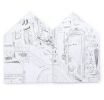 Moulin Roty: Kolorowanka z naklejkami domek LES MINOUCHKAS - obrazek 2