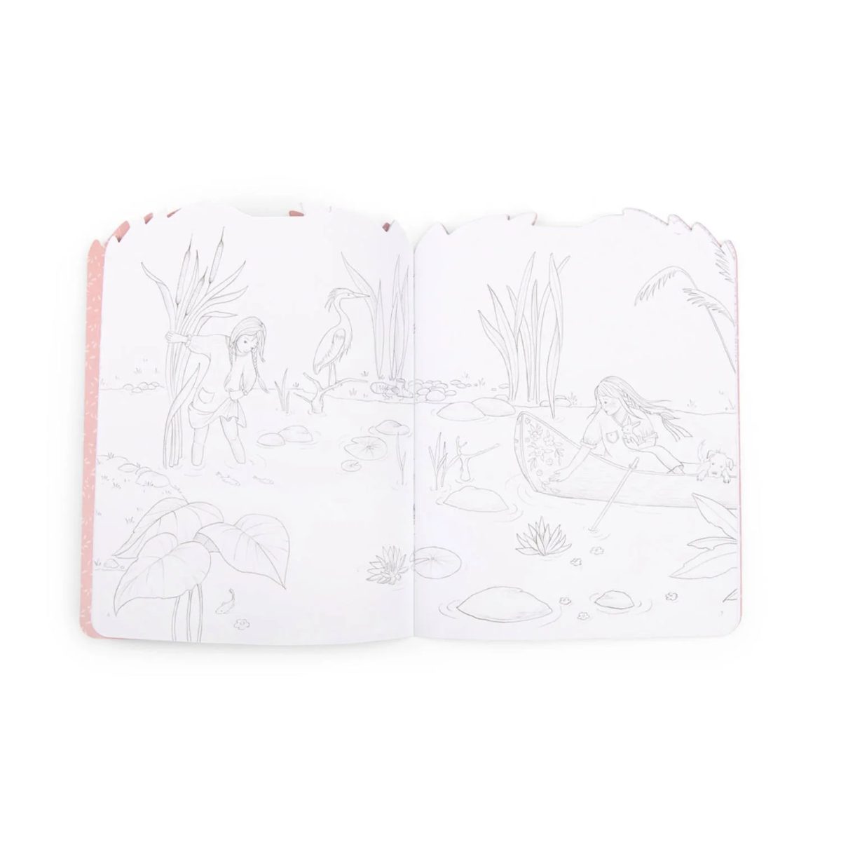 Moulin Roty: Kolorowanka z naklejkami LES ROSALIES - obrazek 4