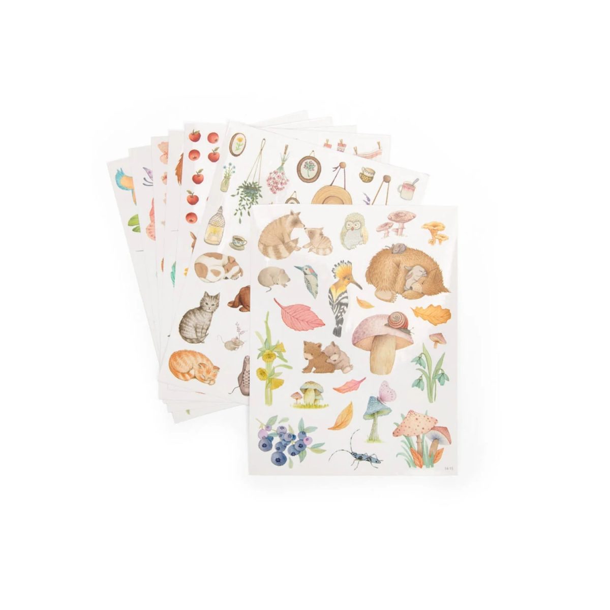 Moulin Roty: Kolorowanka z naklejkami LES ROSALIES - obrazek 3