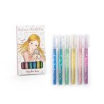 Moulin Roty: Zestaw 6 mazaków z brokatem Les Rosalies