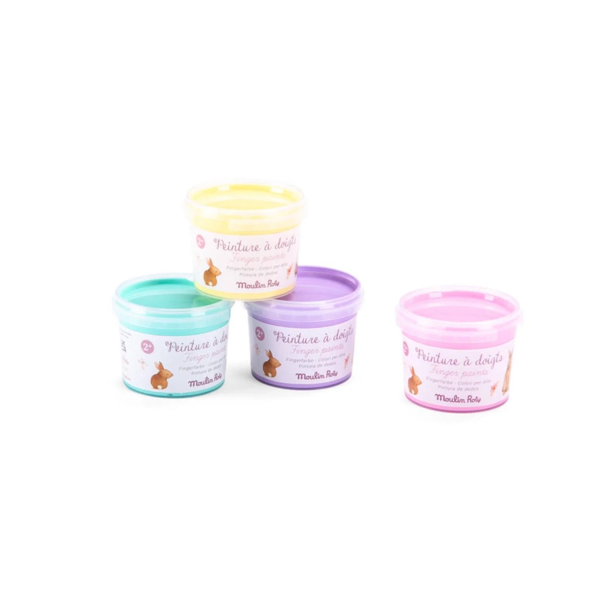Moulin Roty: Farby do malowania palcami LES ROSALIES 2+ - obrazek 2