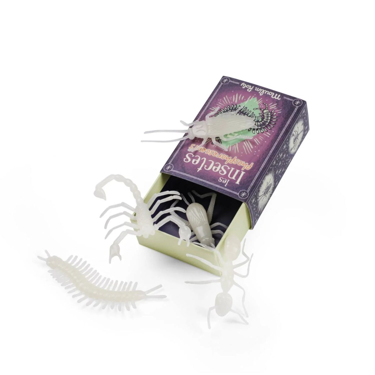 Moulin Roty: zestaw 5 insektów świecących w ciemności - obrazek 2