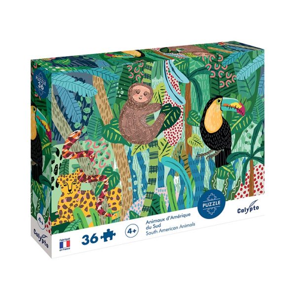 Calypto: Puzzle 36 el. Zwierzęta Południowoamerykańskie