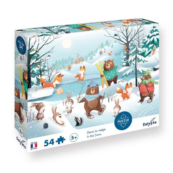 Calypto: Puzzle 54 el. Zabawy na śniegu