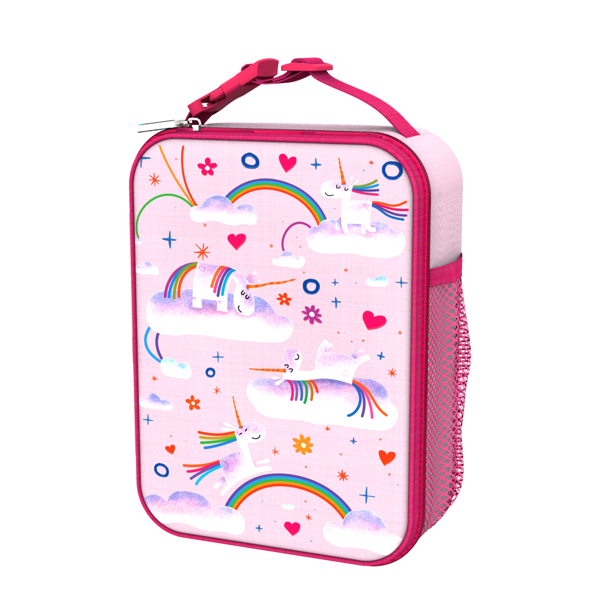 I8LBPUNIRAIN_1 ION8: Izolowany Lunch Bag Unicorn Rainbows - obrazek 6