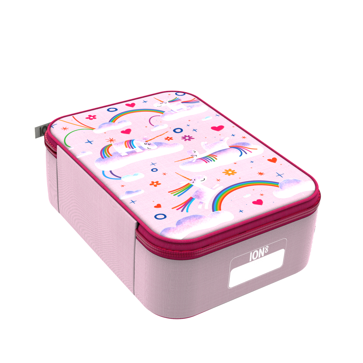 I8LBPUNIRAIN_2 ION8: Izolowany Lunch Bag Unicorn Rainbows - obrazek 5