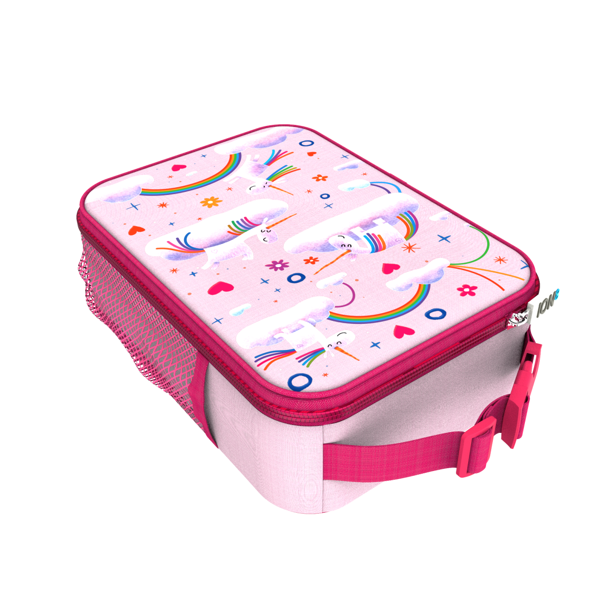 I8LBPUNIRAIN_5 ION8: Izolowany Lunch Bag Unicorn Rainbows - obrazek 3