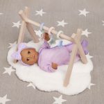 LullaBaby: Mata – CHMURKA i stelaż z gwiazdkami – dla lalki NIEMOWLAKA - obrazek 2