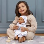 LullaBaby: Kąpiel lalki NIEMOWLAKA – ręcznik z akcesoriami kąpielowymi - obrazek 2