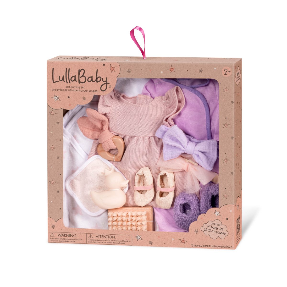 LullaBaby: DUŻY zestaw dla lalki NOWORODKA – wersja dla dziewczynki - obrazek 2