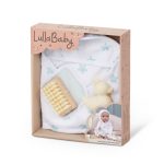 LullaBaby: Kąpiel lalki NIEMOWLAKA – ręcznik z akcesoriami kąpielowymi