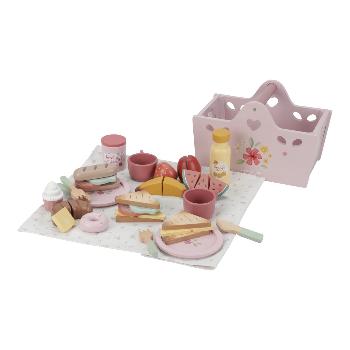 LD8025 - Product - Picnic Play Set (3) Little Dutch: drewniany zestaw piknikowy - obrazek 3