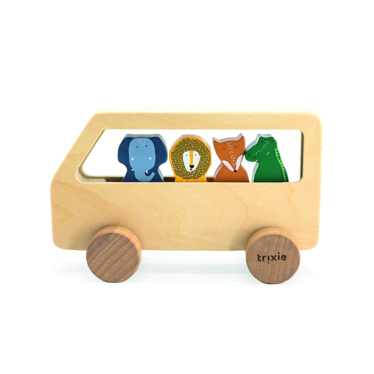 Trixie: drewniany autobus ze zwierzątkami - obrazek 1