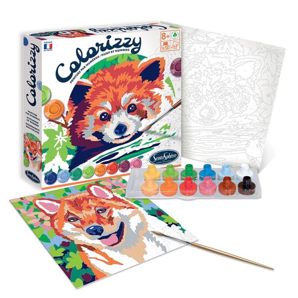 SentoSphere: COLORIZZY PANDA i LIS - malowanie po numerach 6+