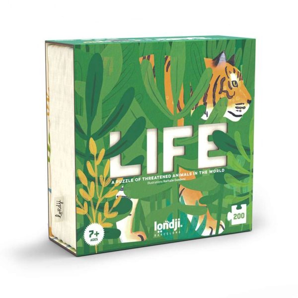 Londji: Puzzle Life - zagrożone gatunki zwierząt 200 EL.