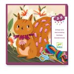 Djeco: ZESTAW ART haftowanie od podstaw WIEWIÓRKA 3+