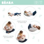 Beaba: ergonomiczna poduszka rogal dla kobiet w ciąży i karmiących Big Flopsy ™ Linen - Natural - obrazek 3