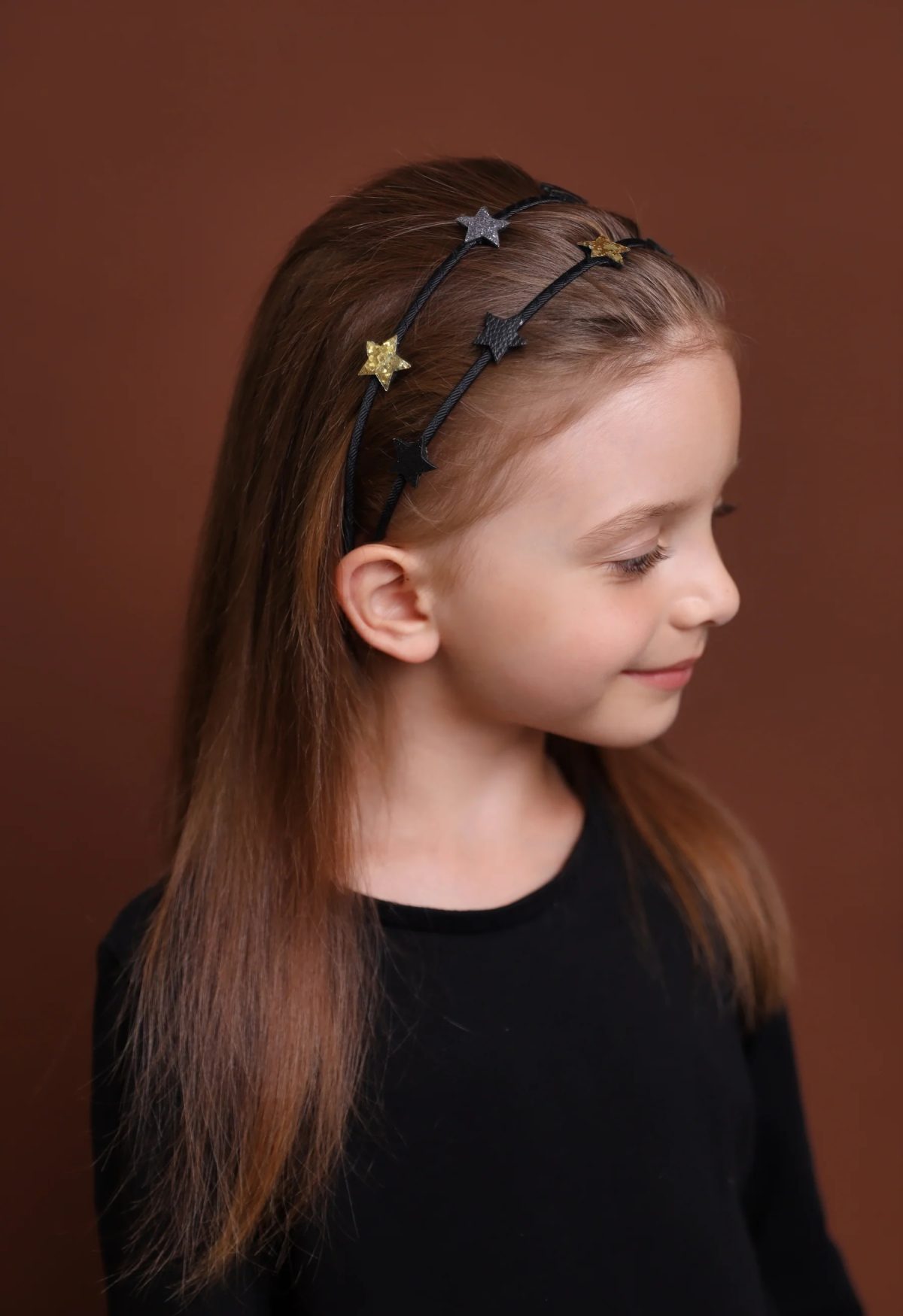 Billy loves Audrey: podwójna opaska na głowę Twinkle / midnight walk - obrazek 2