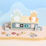 TOPBRIGHT: nauka liczenia na palcach drewniana zabawka edukacyjna - obrazek 2