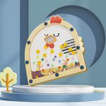 TOPBRIGHT: nakarm kurę drewniana gra zręcznościowa - obrazek 2