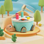 TOPBRIGHT: drewniana wbijanka żółw - gra motoryczna - obrazek 2