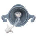 b.box: bidon z obciążoną słomką 240 ml | BŁĘKITNY - obrazek 3