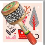 Djeco: Animambo - Mini instrument perkusyjny CABASSA - obrazek 2