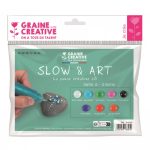 GRAINE CREATIVE: Malowanie kropkami 8 farb brokatowych