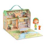 Djeco: TINYLY Domek walizka z figurkami Sylvia & Fox 4+