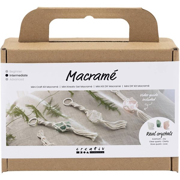 CREATIV: Zestaw do makramy Breloczki z minerałami