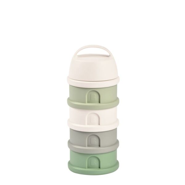 BEABA: pojemniki na mleko w proszku white/sage green