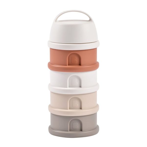 BEABA: pojemniki na mleko w proszku white/terracotta
