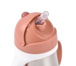 Beaba: termiczny bidon niekapek ze słomką 250 ml Terracotta - obrazek 2