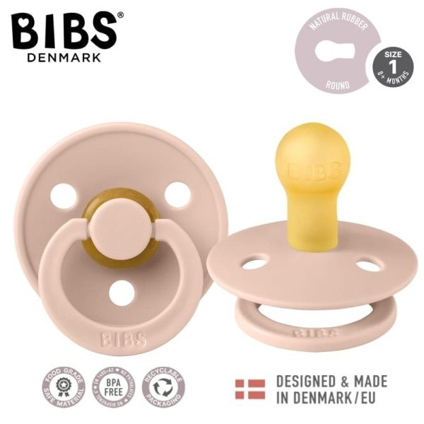 BIBS Smoczek Uspokajający BLUSH S kauczuk Hevea