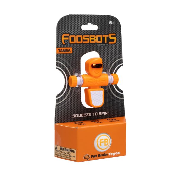 Fat Brain Toy: Piłkarzyki Foosbots - POMARAŃCZOWY Piłkarz