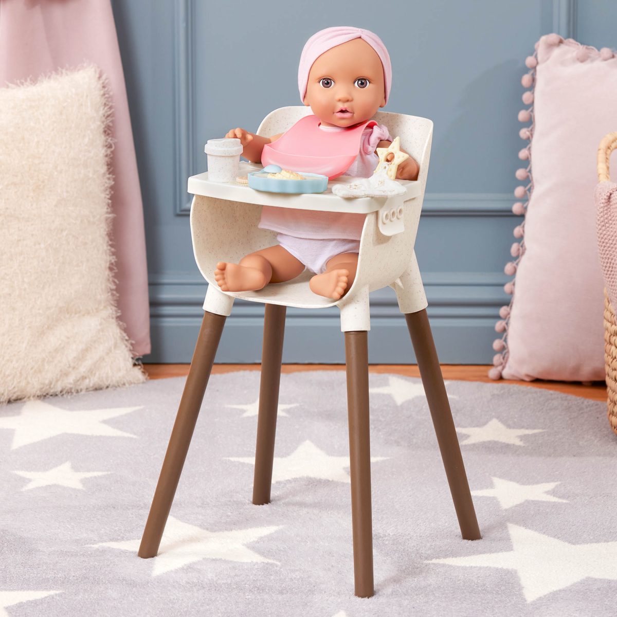 LullaBaby: Krzesełko do karmienia lalki NIEMOWLAKA, z akcesoriami - obrazek 6