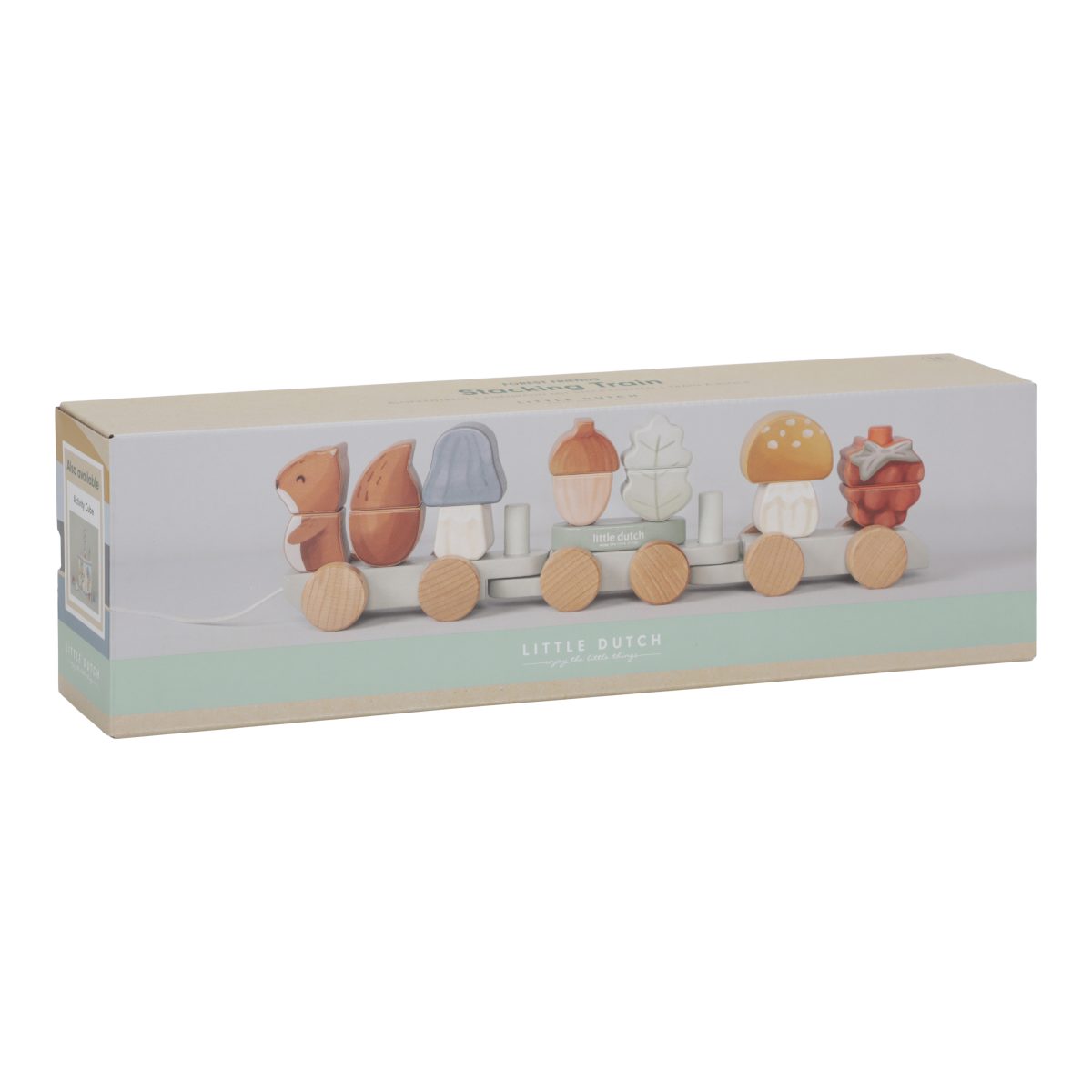 LD7235 - Product - Stacking Train Squirrel - Forest Friends (4) Little Dutch: drewniany pociąg układanka Wiewiórka Forest Friends - obrazek 3