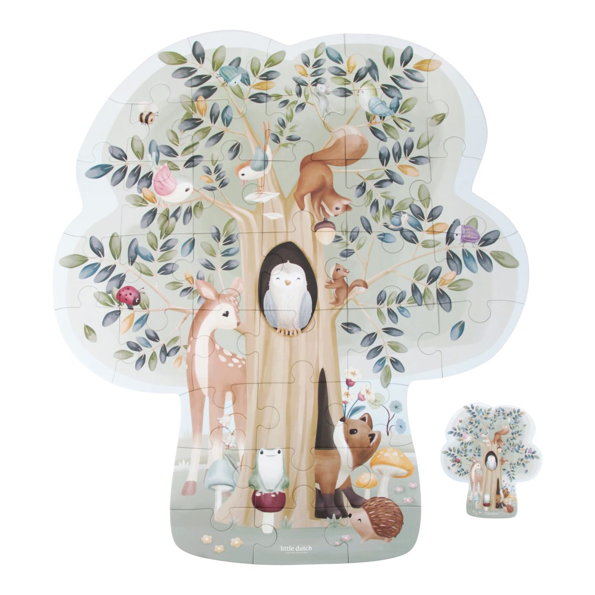 Little Dutch: puzzle XL Forest Friends - obrazek 4
