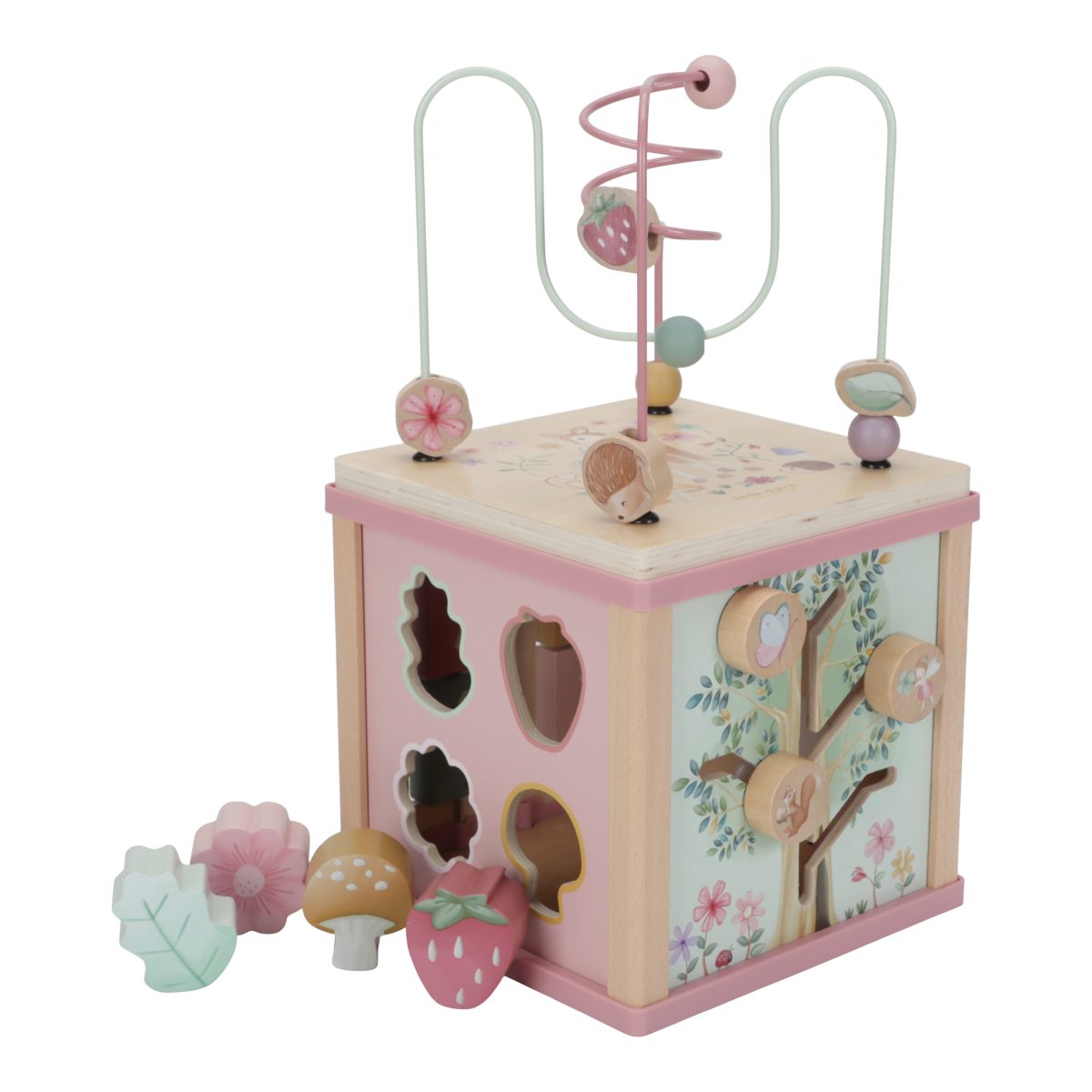 LD7331 - Product - Wooden activity cube - Fairy Garden (1) Little Dutch: drewniana kostka aktywizująca Fairy Garden - obrazek 4