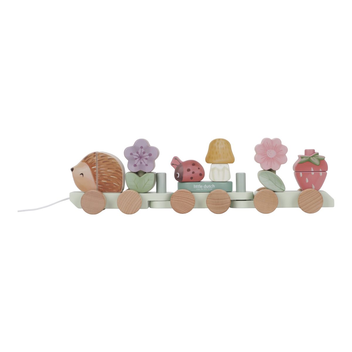 LD7335 - Product - Stacking Train Hedgehog - Fairy Garden (1) Little Dutch: drewniany pociąg układanka Jeż Fairy Garden - obrazek 4
