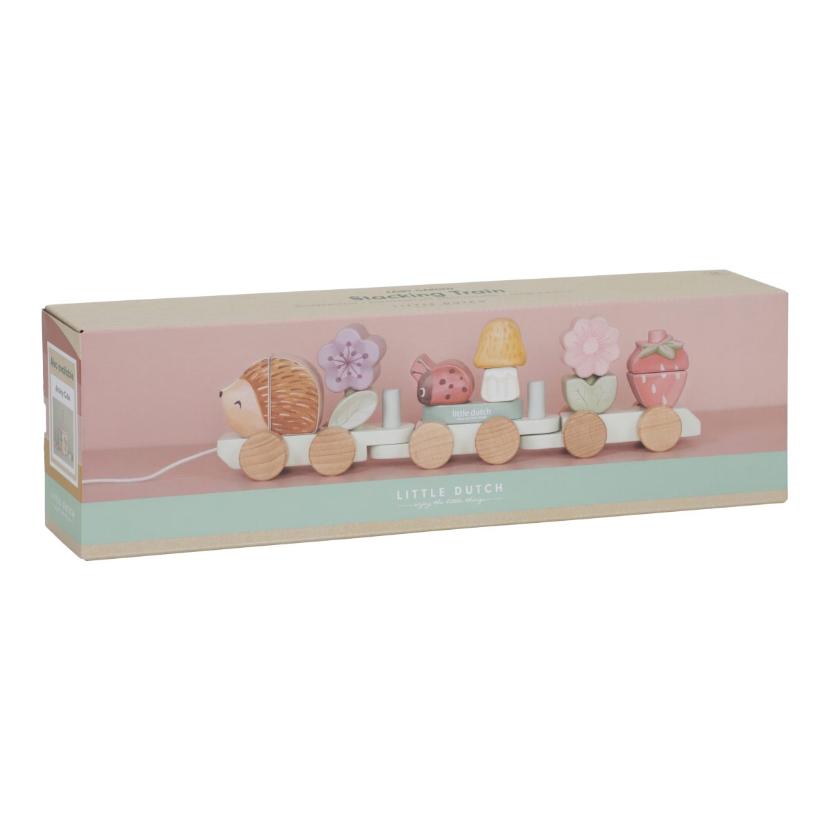 LD7335 - Product - Stacking Train Hedgehog - Fairy Garden (4) Little Dutch: drewniany pociąg układanka Jeż Fairy Garden - obrazek 3
