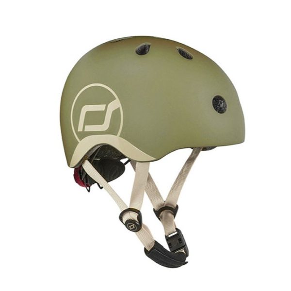 SCOOTANDRIDE: kask XXS-S dla dzieci 1-5 lat Olive