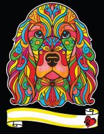 COLORVELVET: Kolorowanka Welwetowa A4 Cocker Spaniel - obrazek 2