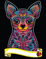 COLORVELVET: Kolorowanka Welwetowa A4 Chihuahua - obrazek 2