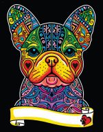 COLORVELVET: Kolorowanka Welwetowa A4 Buldog Francuski - obrazek 2