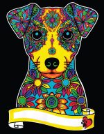 COLORVELVET: Kolorowanka Welwetowa A4 Jack Russell Terrier - obrazek 2