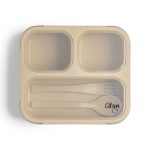 Citron: lunchbox ze sztućcami Beige
