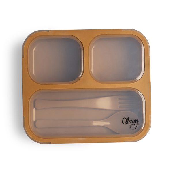 Citron: lunchbox ze sztućcami Caramel