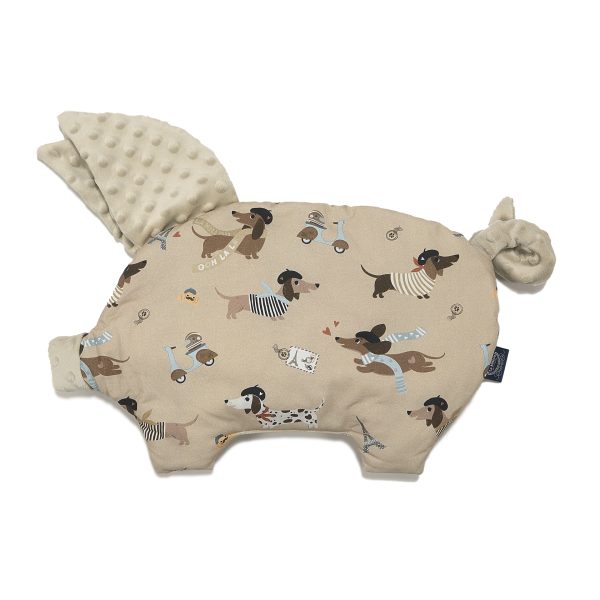 La Millou: PIERRE THE DOG poduszka Sleepy Pig Minky
